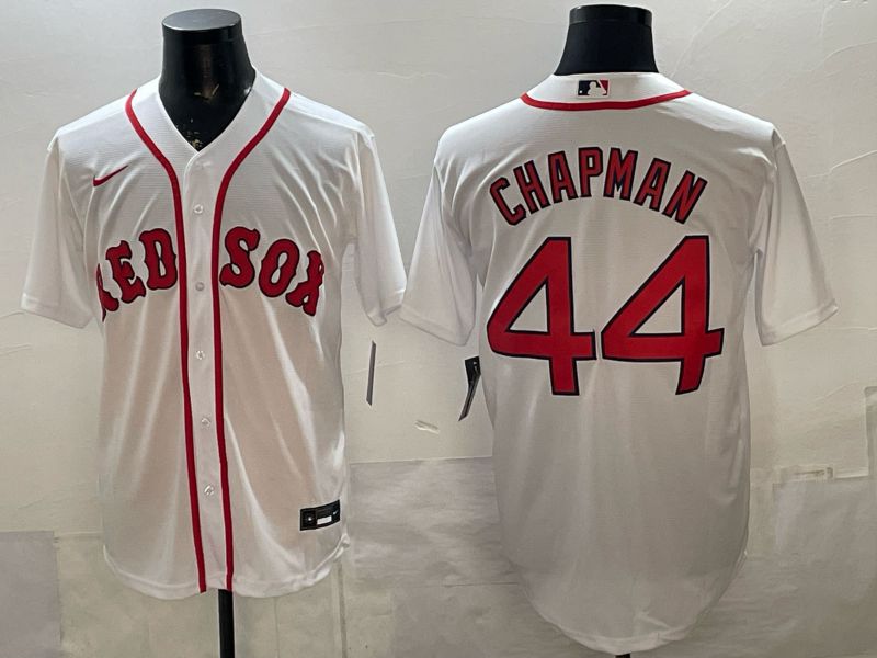 Men 2026 Boston Red Sox #44 Chapman White Game Nike MLB Jersey style 001->boston red sox->MLB Jersey